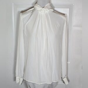 Anne Kriste White Light Blouse Women's 12